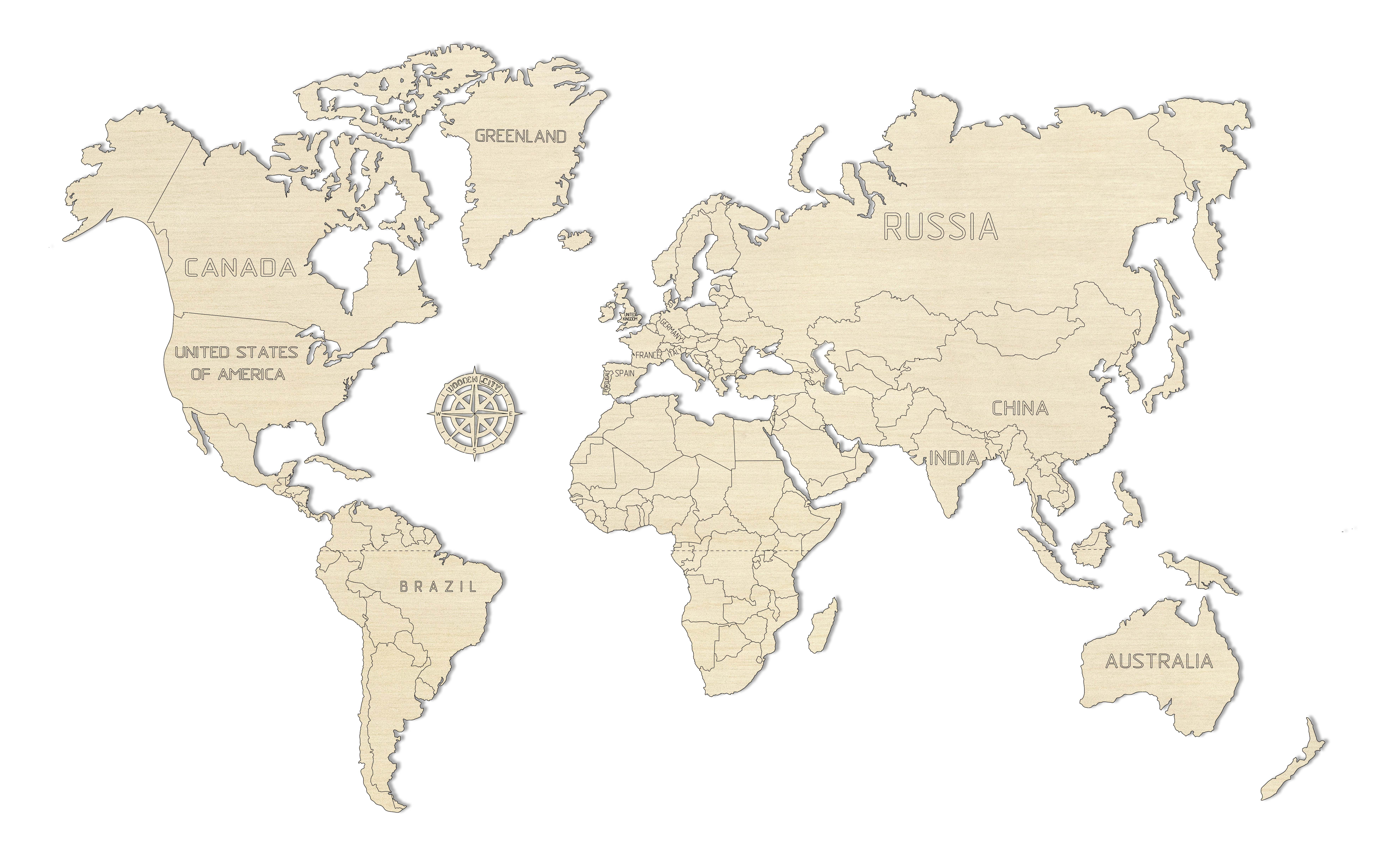 M World map 3D