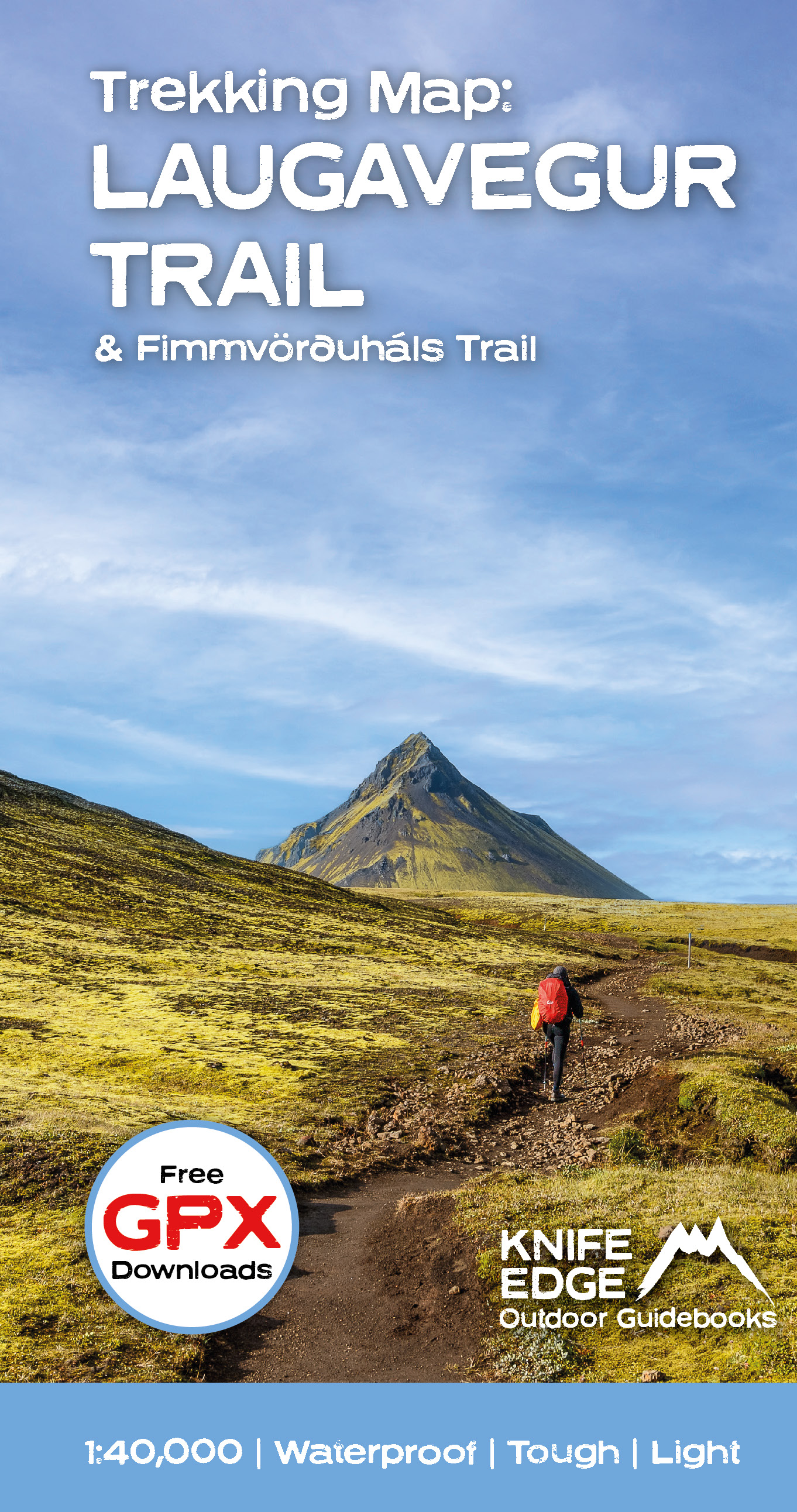 Iceland's Laugavegur trail trekking map